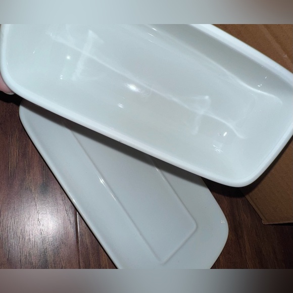 Threshold White Porcelain Butter Dish - Picture 2 of 4